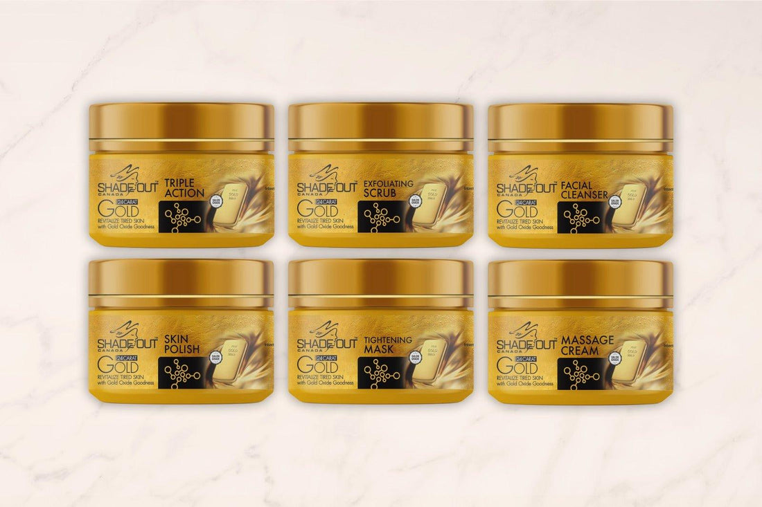 24 Carat Gold Facial Kit - Shadeout Cosmetics